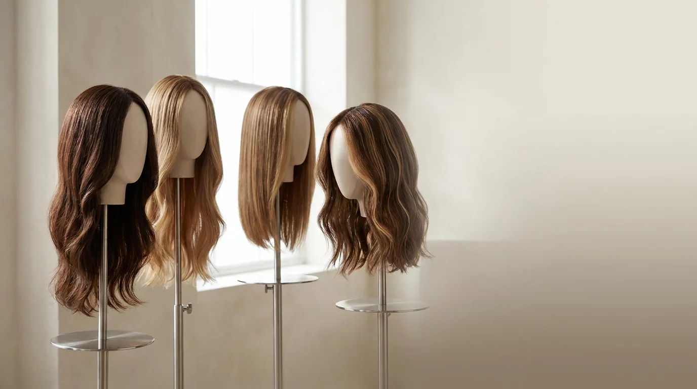 Hullámos Human Hair Paróka - Szőke